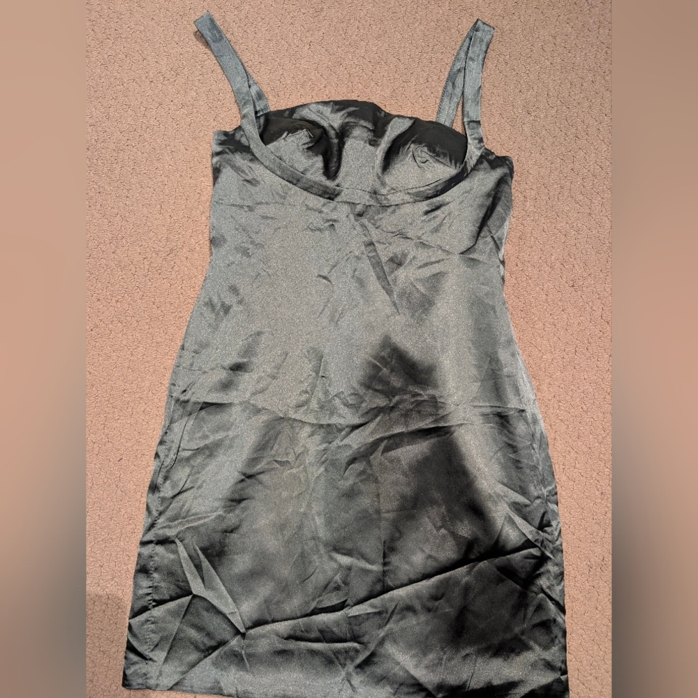 Wear Your Love Green Satin Dress NWT Women's Size 2